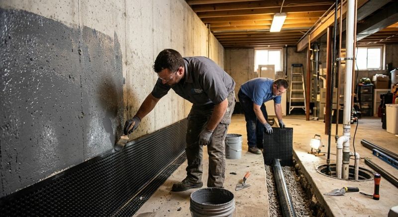 Wet Basement Repair in Fredericksburg, VA